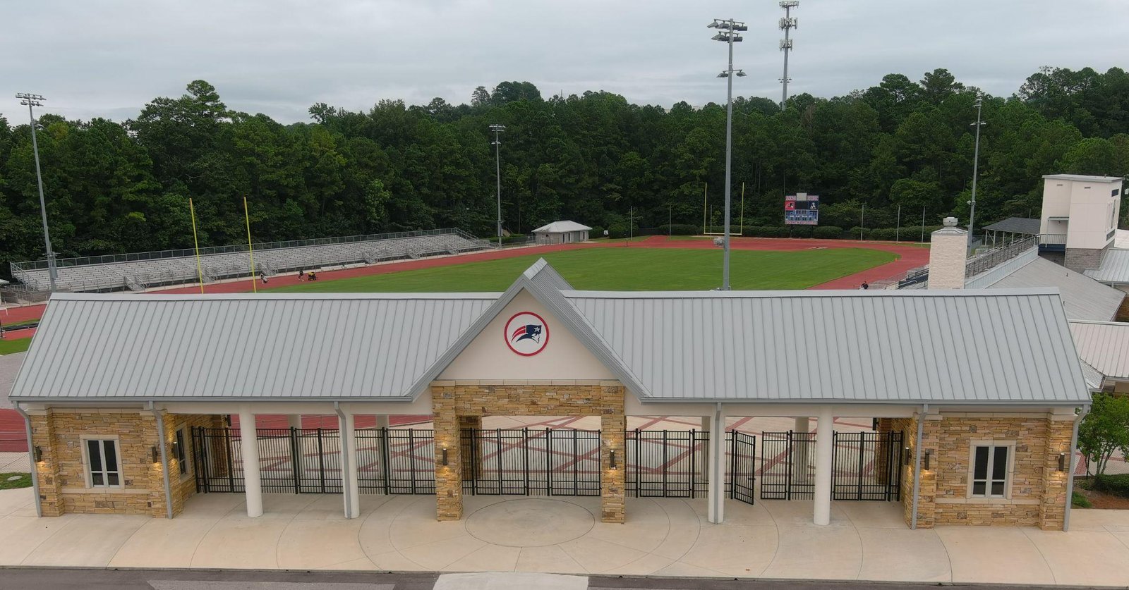 Aerial view of Waldrop Stadium